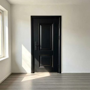 Double Steel Security Entry Door Multi Point Lock Anti Pry Commercial Office Door