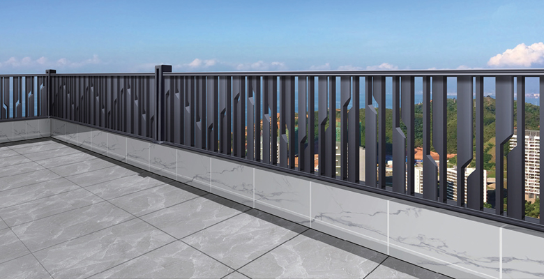 Outdoor aluminum railing system