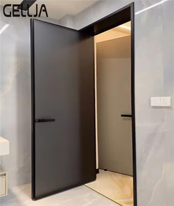 Metal Door Frame Doors Modern Indoor Contemporary Style Aluminium Alloy Casement Glass Door