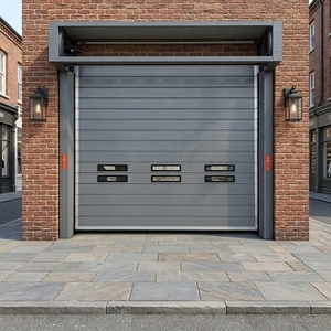 Heavy Duty Aluminum Spiral High Speed Door Windproof Anti-Theft Fast Door Aluminum Entrance Door For Retail Stores