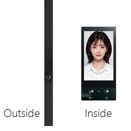 T05 smart lock embedded in handle