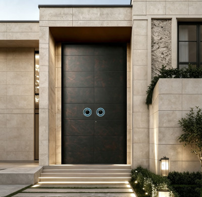 S-019 Custom Color Aluminum Double Door