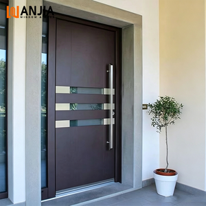 WANJIA Smart Multi Lock Entrance Door Aluminum Front Entry Security Door