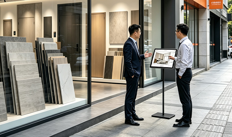 Aluminum door distributor showroom partnership