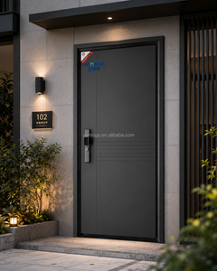 Modern Waterproof Soundproof Steel Pivot Front Entry Door Chinese Exterior Security