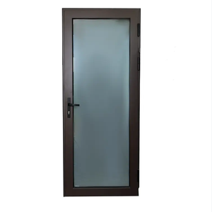 RG50 Casement Door Soundproofing Double Tempered Glass Aluminum Doors Slim Open Door