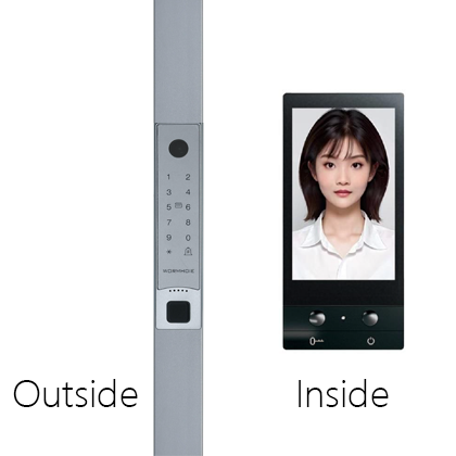 T6 smart lock embedded in handle