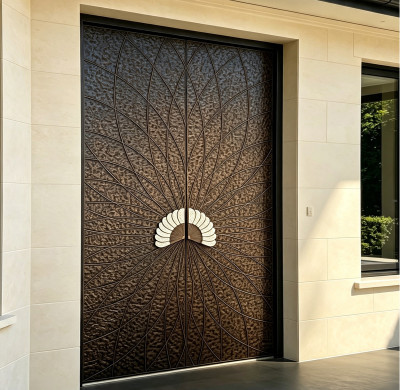 S-005 Brown Aluminum Double Door
