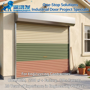 Remote Control Galvanized Steel Garage Door Waterproof Theft-proof Motorized Residential Warehouse Roll-Up Doors