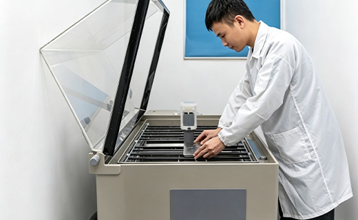 Salt spray test for outdoor aluminum weatherability