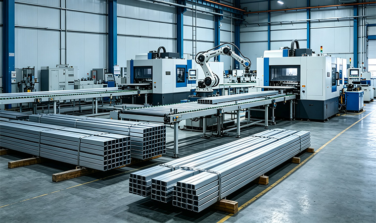 OEM ODM custom aluminum entrance door manufacturing line
