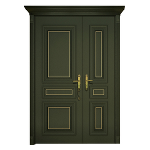 Minimalist Style Finished Plywood Big Apartment Door for Lobby Entrance
