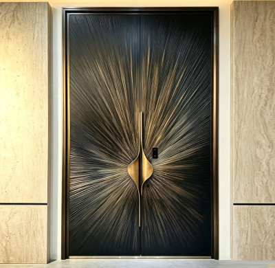 S-001 Custom Color Aluminum Double Door