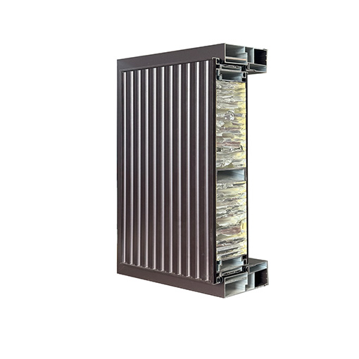 T93 series aluminum door cross-section