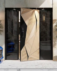 High-End Aluminum Alloy Security Doors With Fingerprint Camera