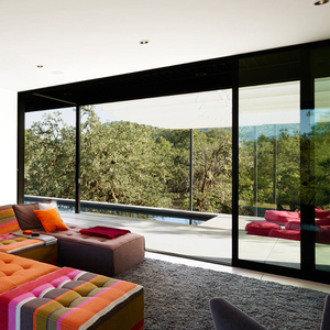 APRO Modern Aluminum Door Sliding Glass Patio Door with Bifold Swing Folding Design