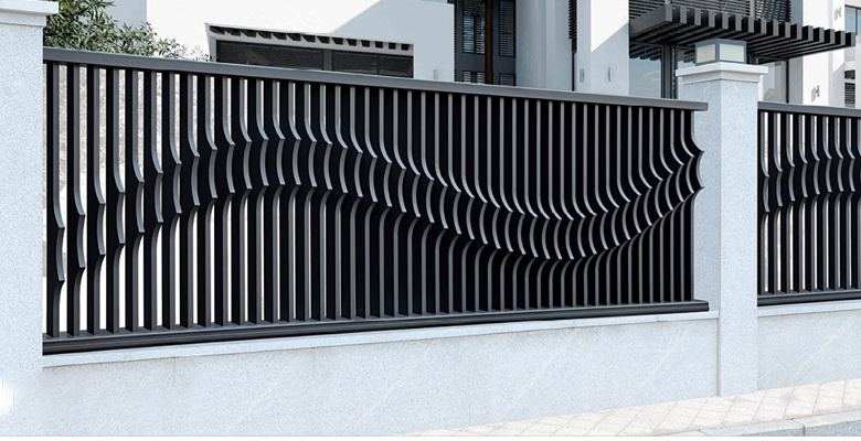 Aluminum garden fence